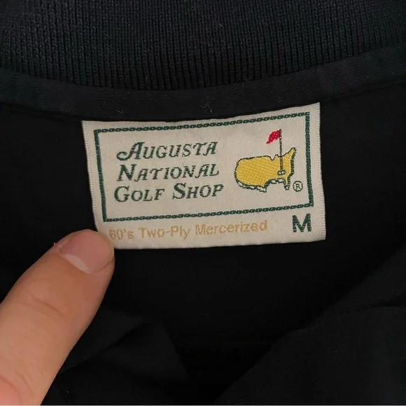 Master's Golf Navy-Blue Cotton Golf Polo M - Picture 9 of 11